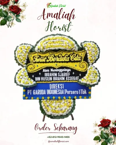 Papan Bunga Duka di Rawamerta