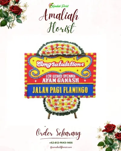 Bunga Papan Congratulation di Rawamerta